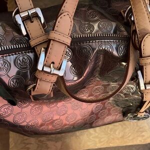 Michael Kors Metallic Satchel